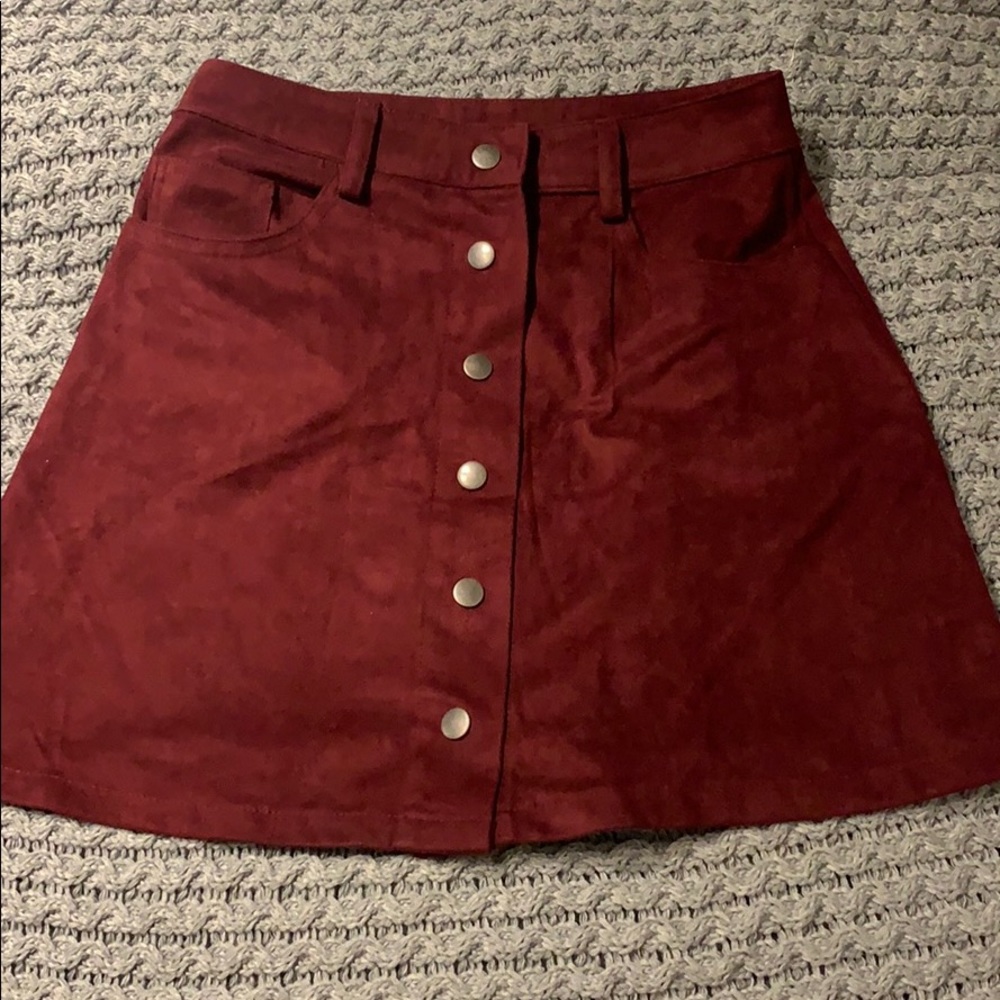 Burgundy Skirt